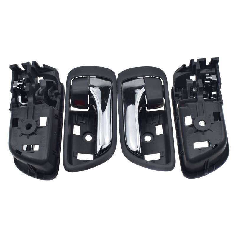 4PCS Door Handles Inside Chrome FL FR RL RR For Toyota Camry 2002-2006