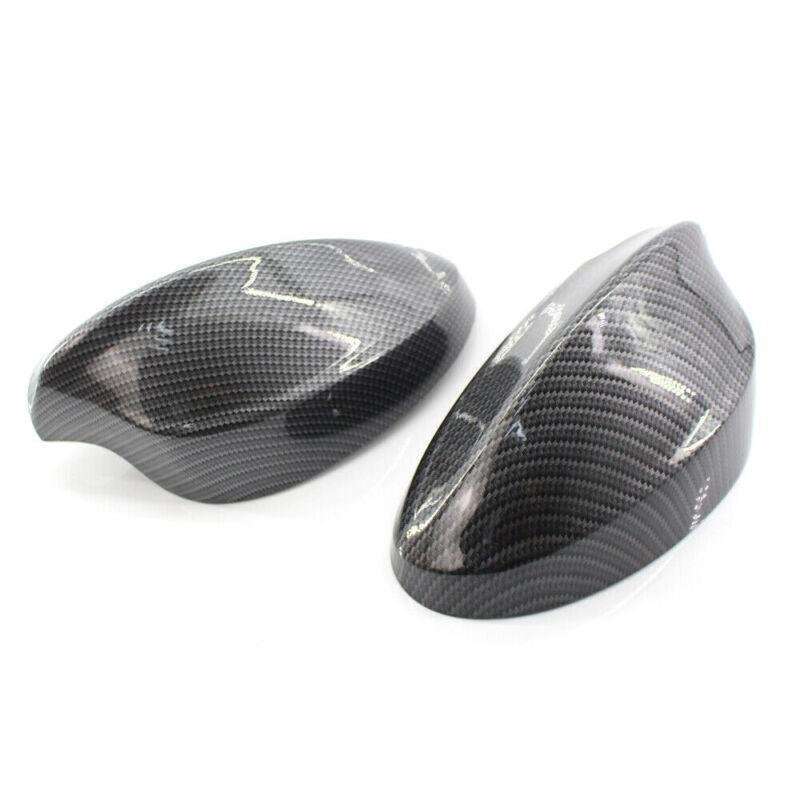 1 Pair Car Carbon Fiber Side Mirror Cover Cap Set For 05-07 BMW E90 Add On Style