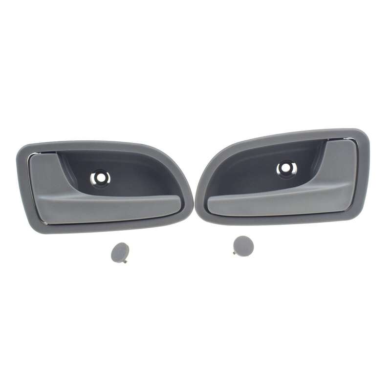 Left &amp; Right Side Interior Inner Door Handles Gray Pair For 2003-2005 Kia Rio
