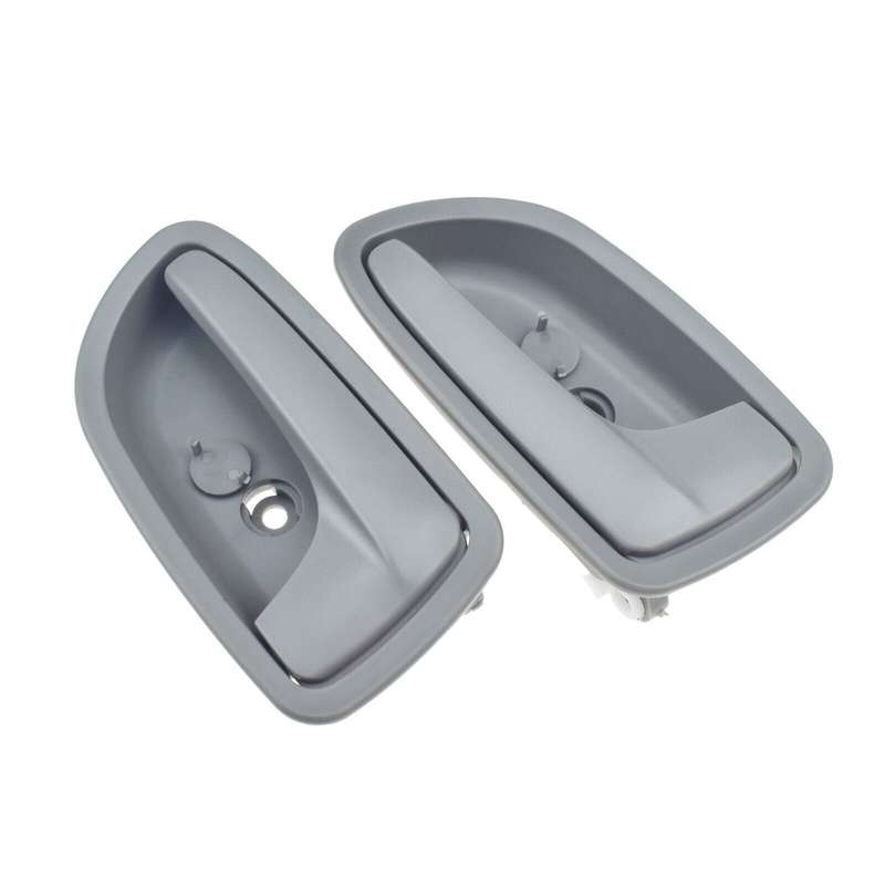 Left &amp; Right Side Interior Inner Door Handles Gray Pair For 2003-2005 Kia Rio