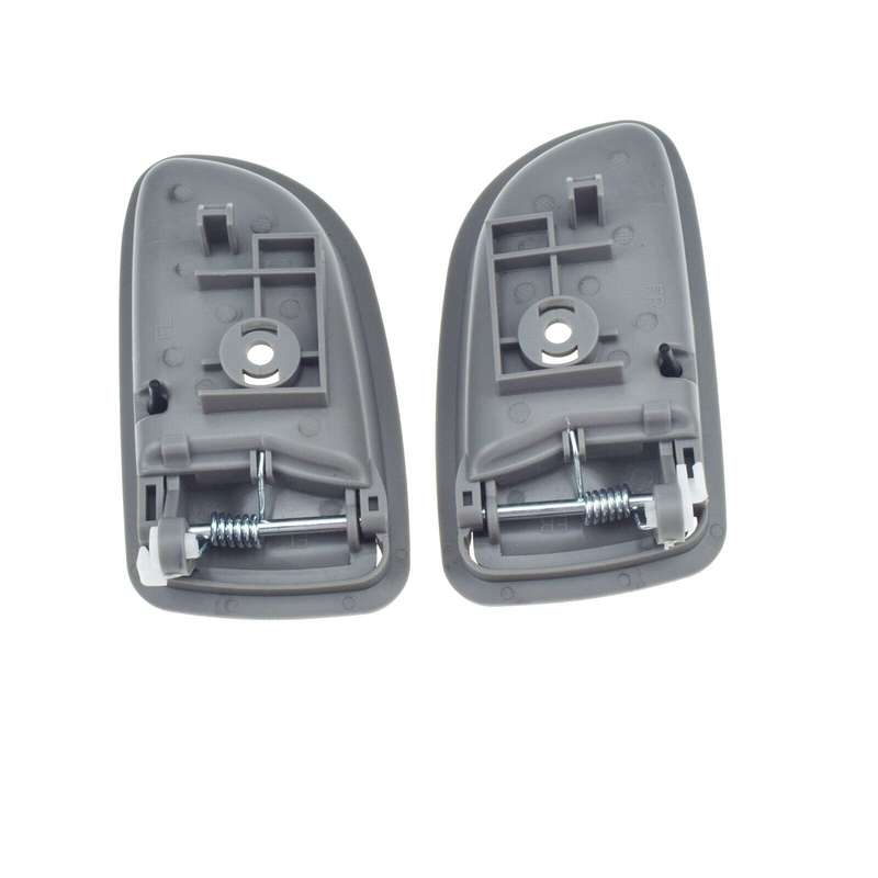 Left &amp; Right Side Interior Inner Door Handles Gray Pair For 2003-2005 Kia Rio