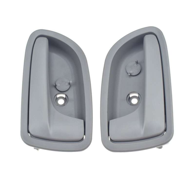 Left &amp; Right Side Interior Inner Door Handles Gray Pair For 2003-2005 Kia Rio