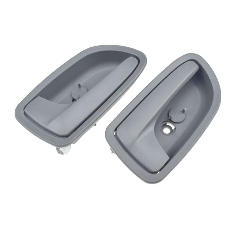Left &amp; Right Side Interior Inner Door Handles Gray Pair For 2003-2005 Kia Rio