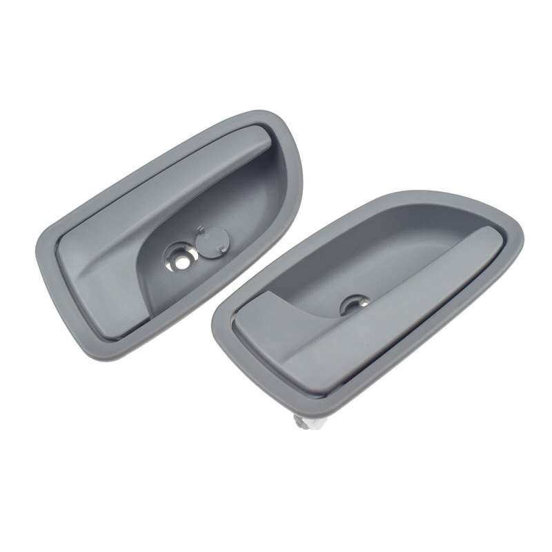 Left &amp; Right Side Interior Inner Door Handles Gray Pair For 2003-2005 Kia Rio