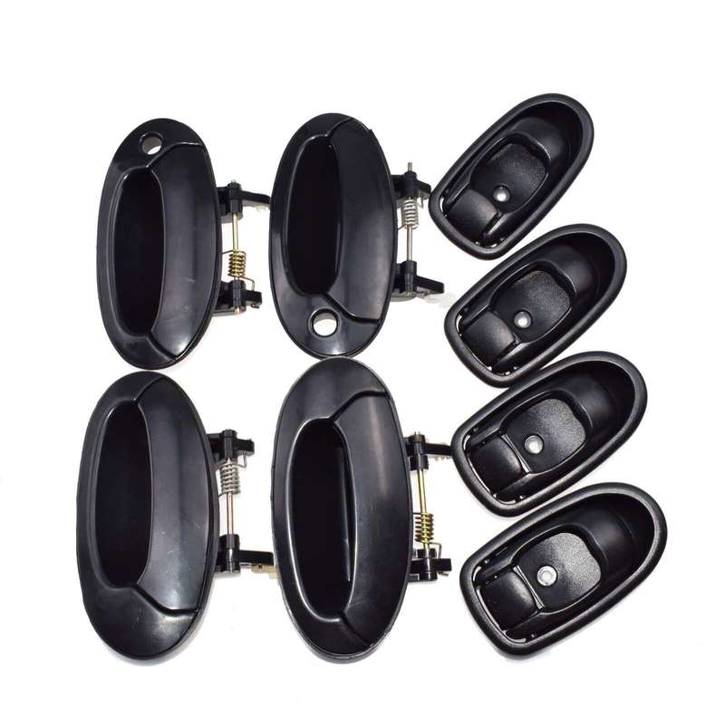 8Pcs Black Outside Black Inside Door Handle For Hyundai Elantra 8261029002LG New