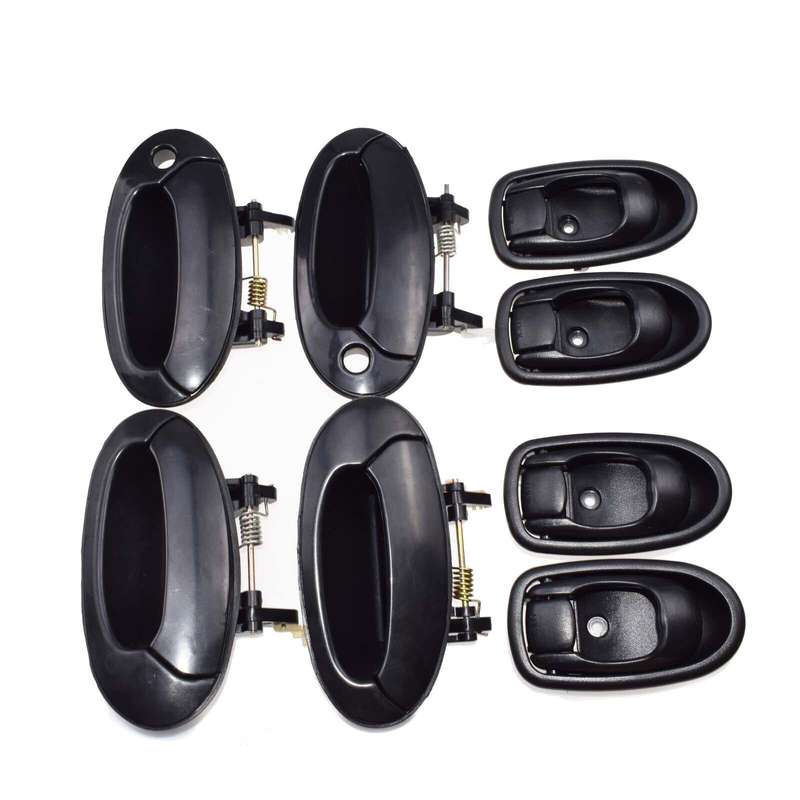 8Pcs Black Outside Black Inside Door Handle For Hyundai Elantra 8261029002LG New