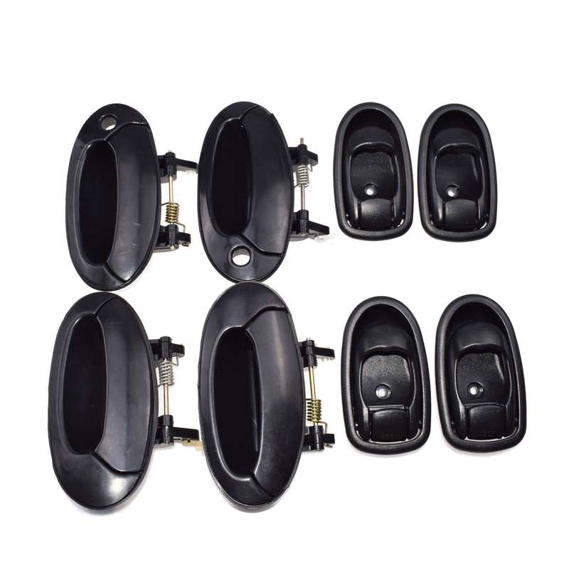 8Pcs Black Outside Black Inside Door Handle For Hyundai Elantra 8261029002LG New