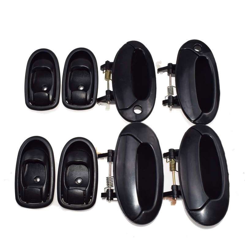 8Pcs Black Outside Black Inside Door Handle For Hyundai Elantra 8261029002LG New