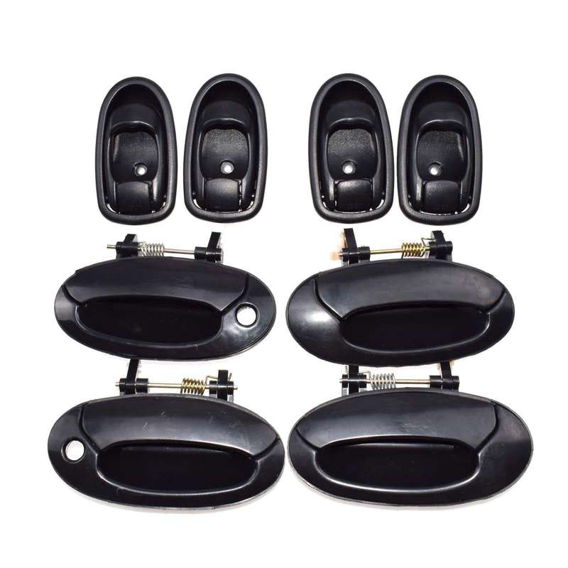 8Pcs Black Outside Black Inside Door Handle For Hyundai Elantra 8261029002LG New