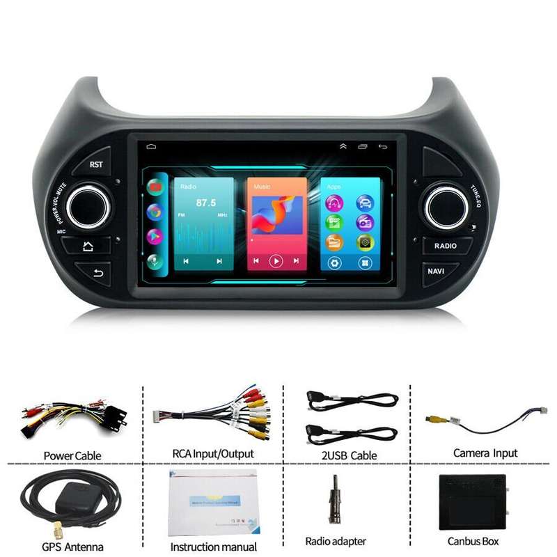 Android12 CarPlay Touchscreen Autoradio GPS Sat Nav For Peugeot Bipper 2008-2017