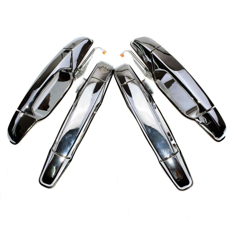 Outside Chrome Door Handles Set 4Pcs For Chevrolet Tahoe Silverado GMC Sierra