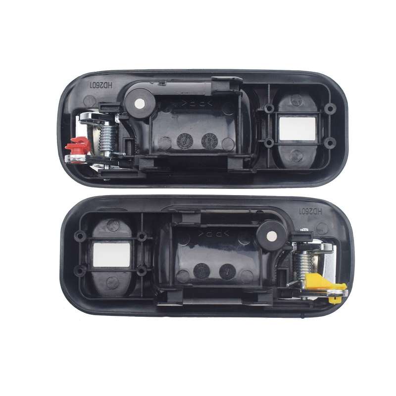 A Pair Chrome Black Inside Door Handles Rear Left &amp; Right For Honda CR-V Odyssey