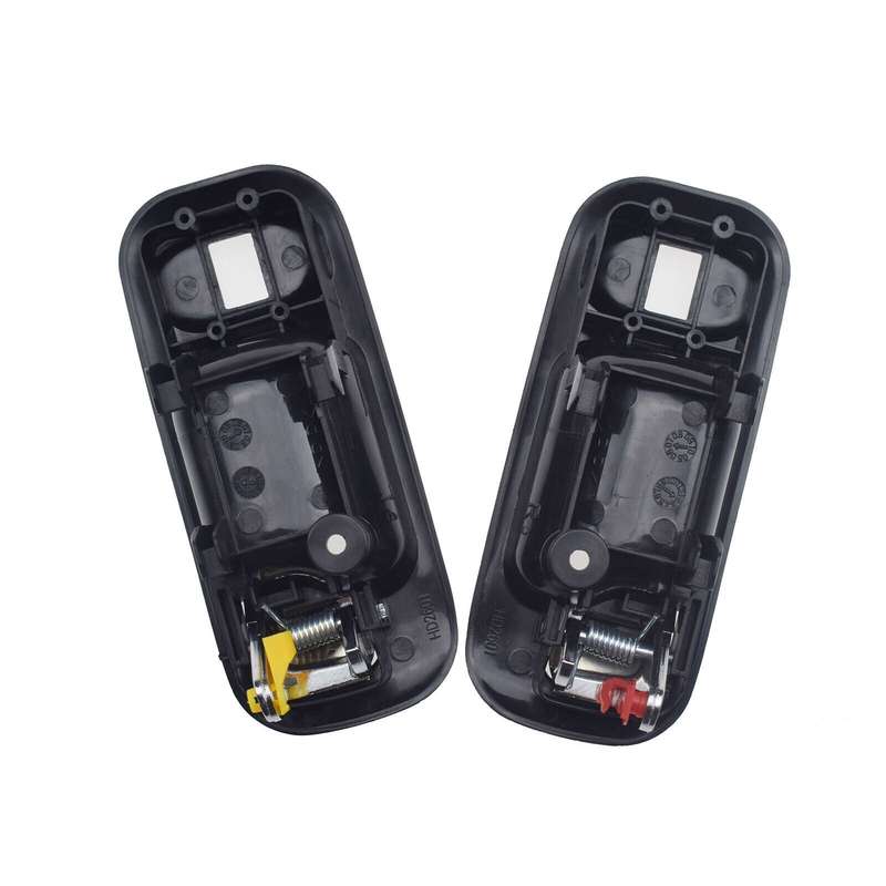 A Pair Chrome Black Inside Door Handles Rear Left &amp; Right For Honda CR-V Odyssey