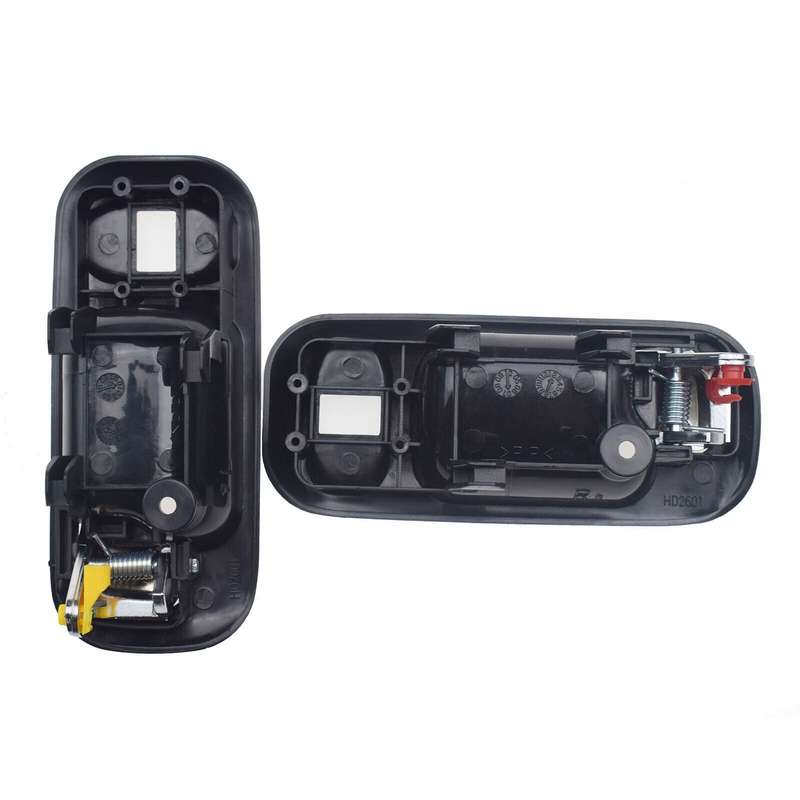 A Pair Chrome Black Inside Door Handles Rear Left &amp; Right For Honda CR-V Odyssey