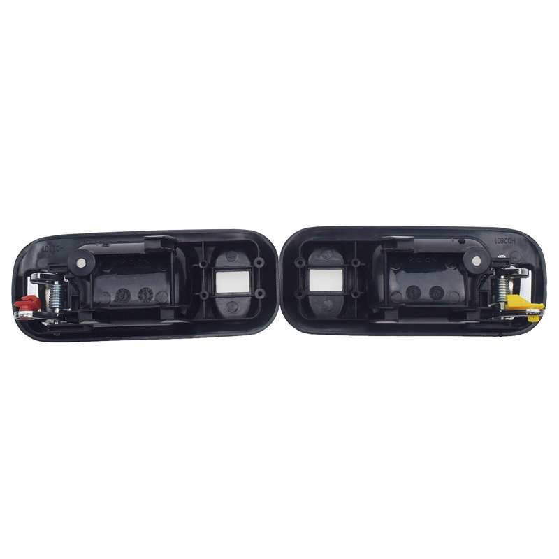 A Pair Chrome Black Inside Door Handles Rear Left &amp; Right For Honda CR-V Odyssey