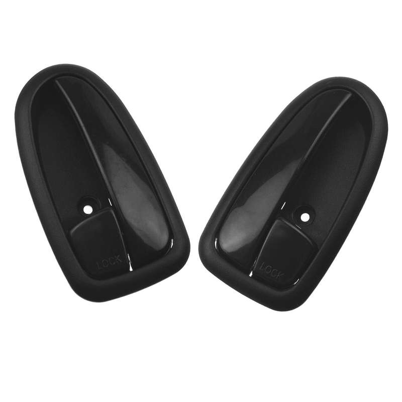 Left &amp; Right Interior Door Handles Black Pair For Hyundai Matrix Lavita 2001-10