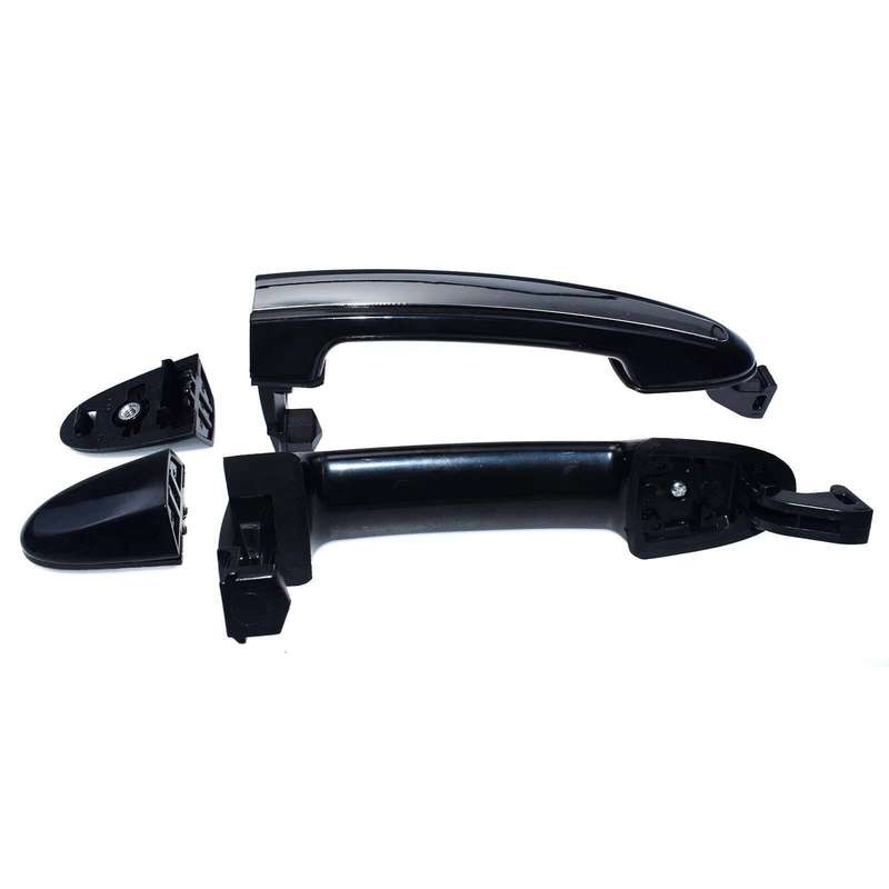 Outside Door Handle Chrome Pair Rear Left &amp; Right For Hyundai Santa Fe 2007-2012