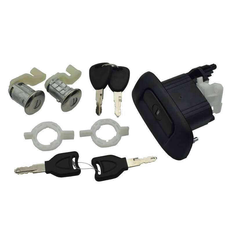 Tailgate Boot Trunk Lock &amp; Door Lock Cylinder Kit For Renault Clio Thalia