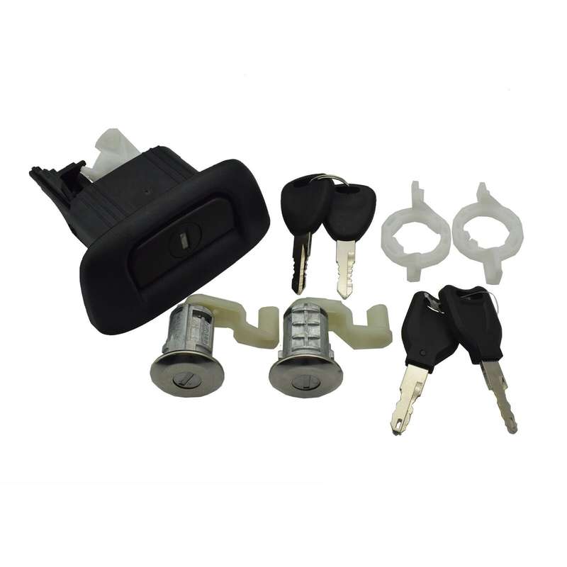 Tailgate Boot Trunk Lock &amp; Door Lock Cylinder Kit For Renault Clio Thalia