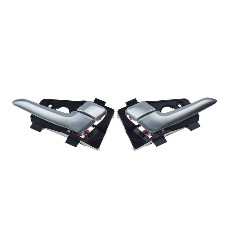 Rear Left &amp; Right Interior Door Handles Silver Pair For Kia Picanto 2011-2016