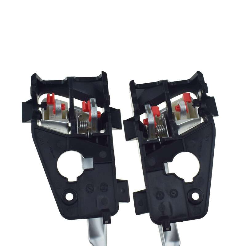 Rear Left &amp; Right Interior Door Handles Silver Pair For Kia Picanto 2011-2016