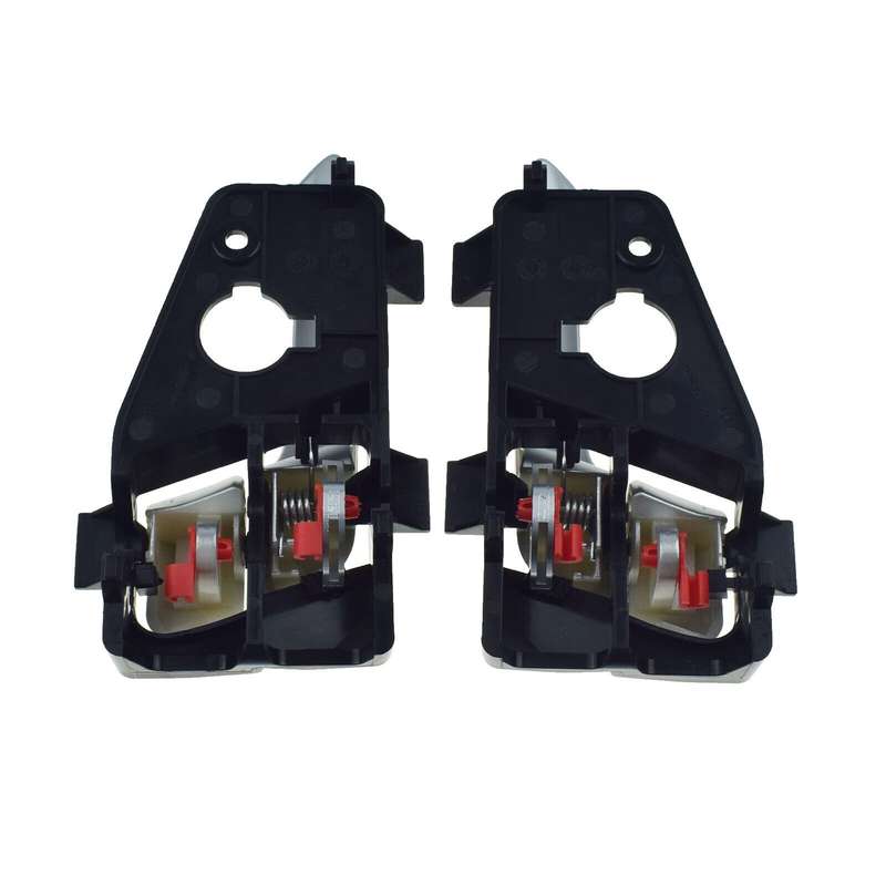 Rear Left &amp; Right Interior Door Handles Silver Pair For Kia Picanto 2011-2016