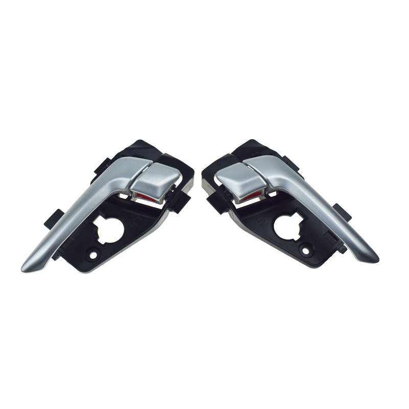 Rear Left &amp; Right Interior Door Handles Silver Pair For Kia Picanto 2011-2016