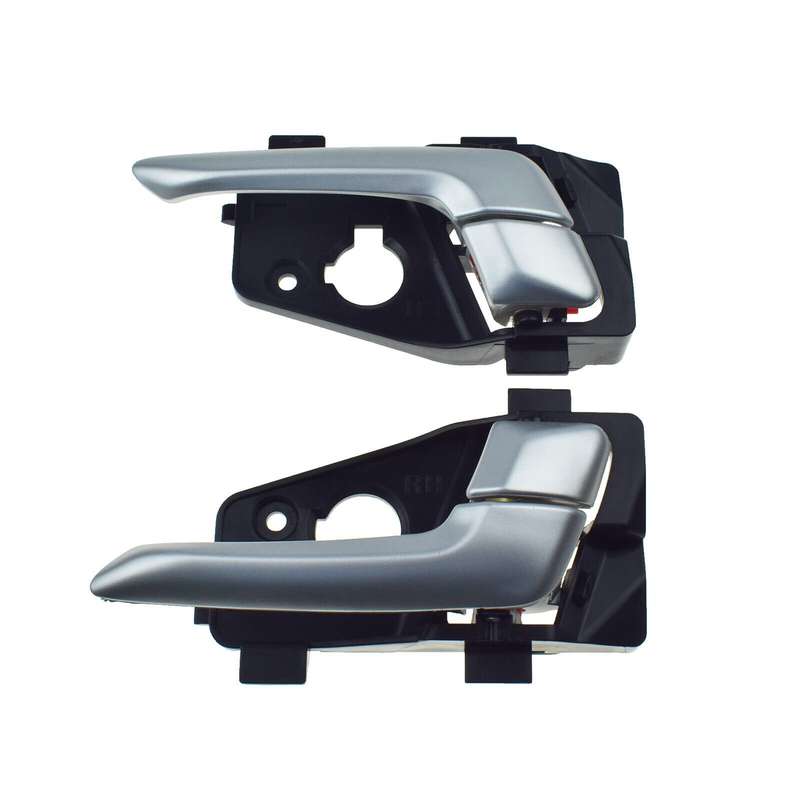 Rear Left &amp; Right Interior Door Handles Silver Pair For Kia Picanto 2011-2016