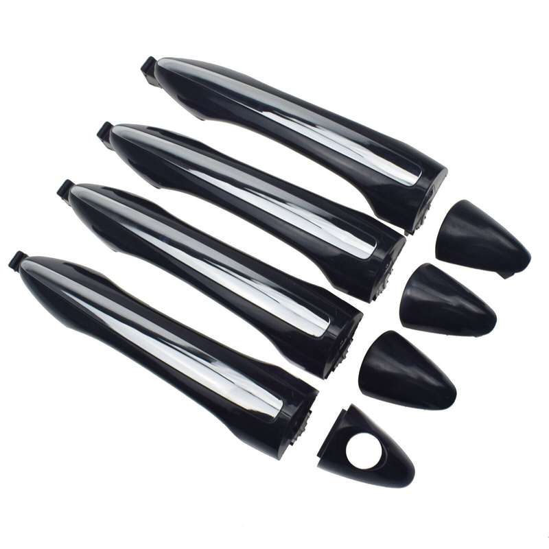 Front Rear Left Right Exterior Door Handles Set of 4 For Kia Forte Forte5 14-18