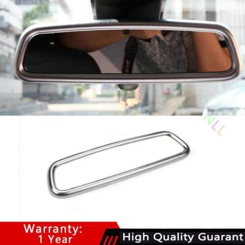 For BMW 3 4 Series 2013-2019 Matte Silver Interior Console Rearview Mirror Cover