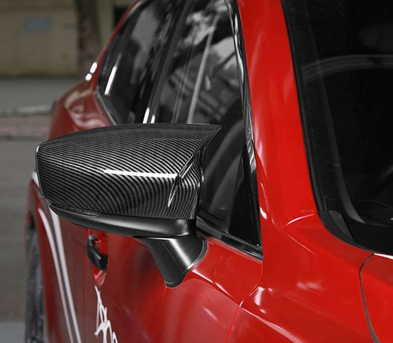 For Mazda 6 Atenza 2018-2021 Carbon Fiber Horn Side Rear View Mirror Cover Trim