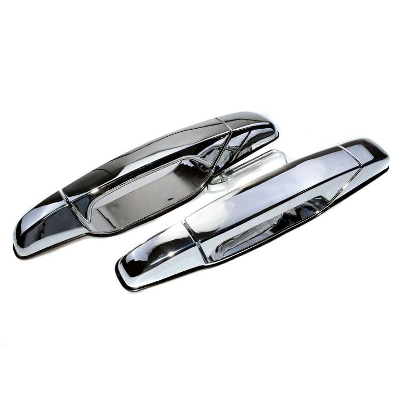 Outside Chrome Door Handles Rear L &amp; R For Chevrolet Tahoe Silverado GMC Sierra