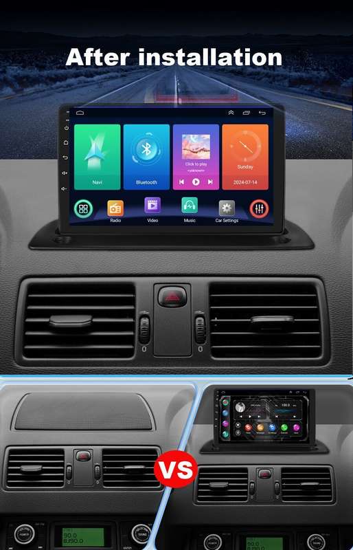 9 GPS Head Unit Android 13 For Volvo XC90 2004-2014 Car Stereo Radio DAB+BT+Cam