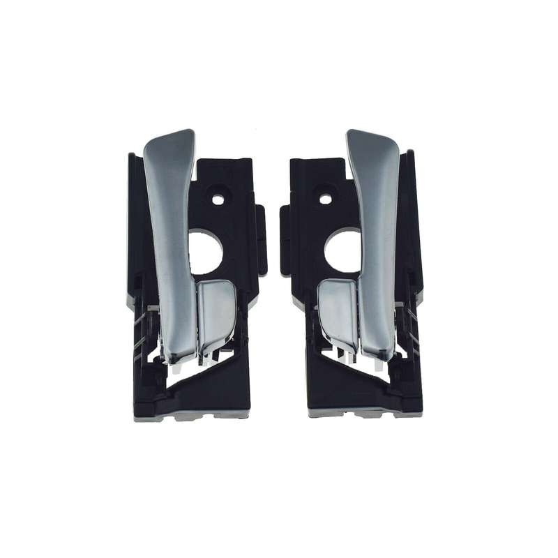 Front Left &amp; Right Interior Door Handles Pair Chrome For Hyundai Accent 2012-17