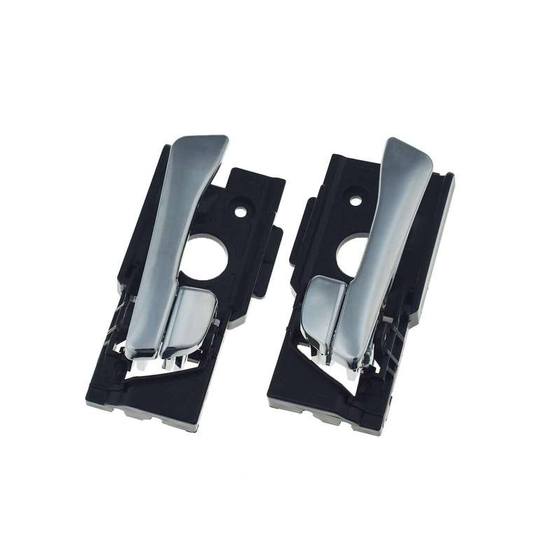 Front Left &amp; Right Interior Door Handles Pair Chrome For Hyundai Accent 2012-17