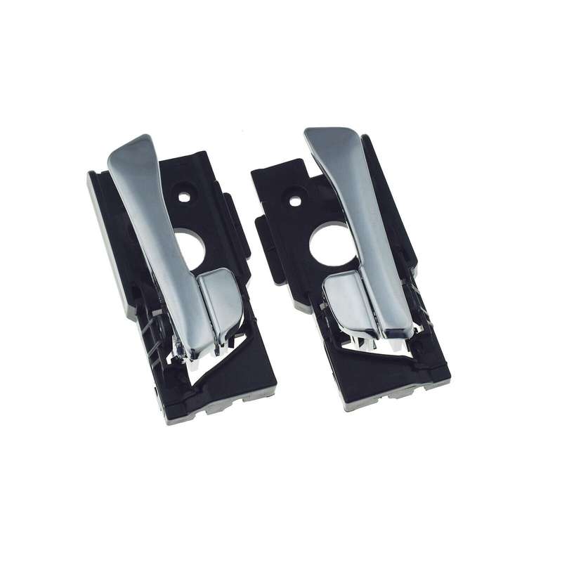 Front Left &amp; Right Interior Door Handles Pair Chrome For Hyundai Accent 2012-17