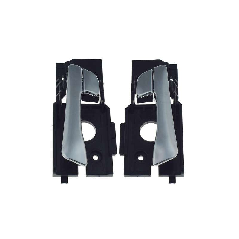 Front Left &amp; Right Interior Door Handles Pair Chrome For Hyundai Accent 2012-17