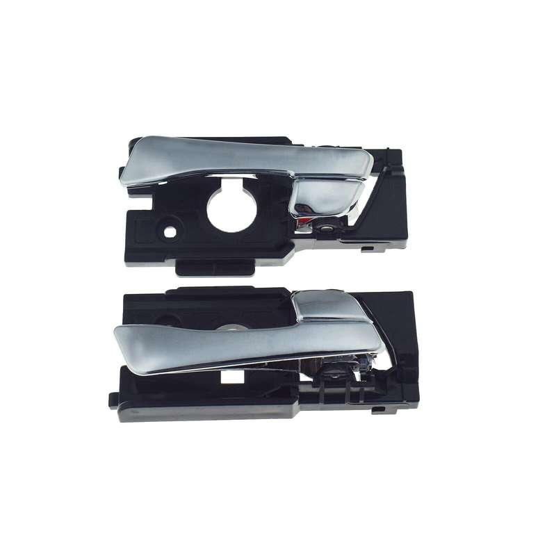 Front Left &amp; Right Interior Door Handles Pair Chrome For Hyundai Accent 2012-17