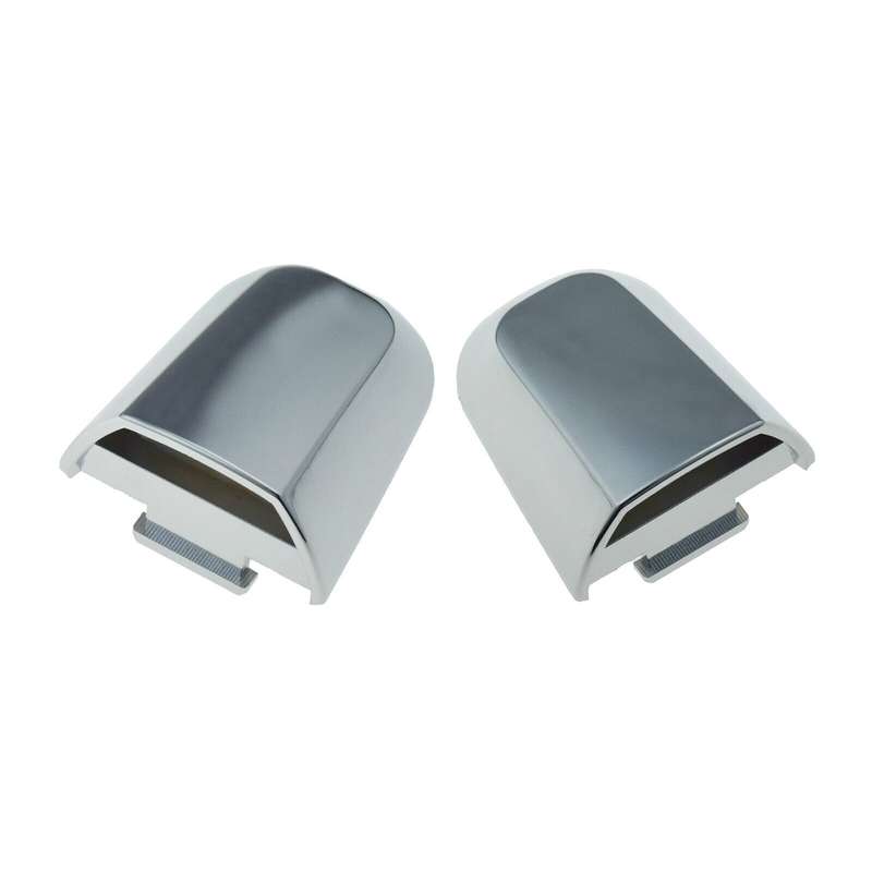 Rear Left &amp; Right Outer Door Handle Caps Chrome Pair For Mitsubishi Montero L200