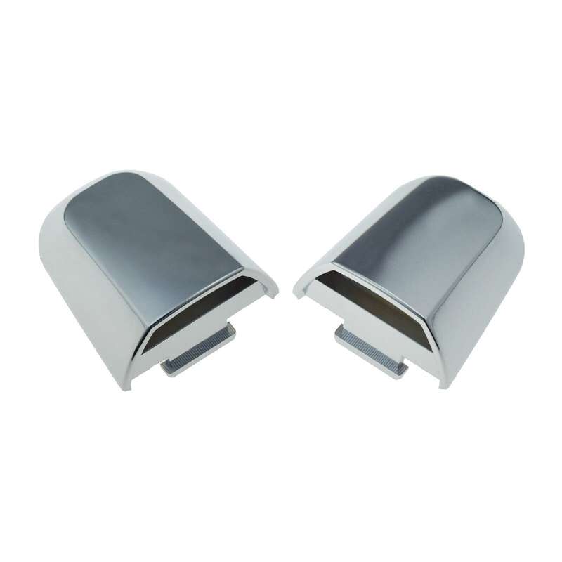 Rear Left &amp; Right Outer Door Handle Caps Chrome Pair For Mitsubishi Montero L200