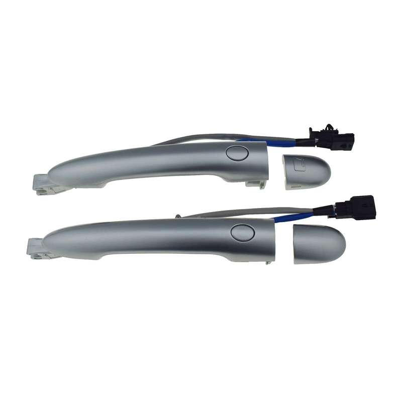 Front LH &amp; RH Exterior Silver Door Handle w/ Inductance For Renault Koleos 09-18
