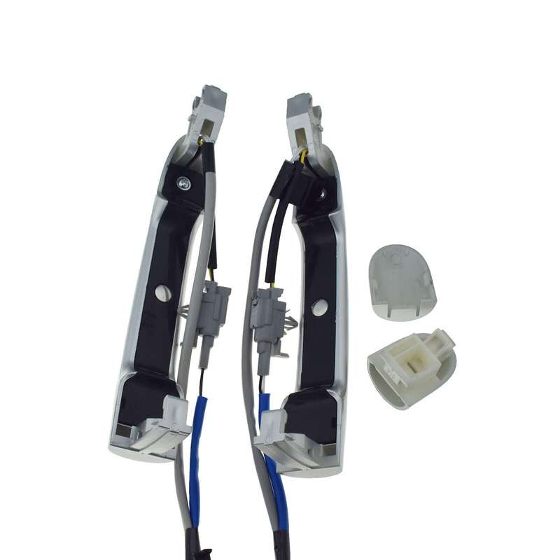 Front LH &amp; RH Exterior Silver Door Handle w/ Inductance For Renault Koleos 09-18