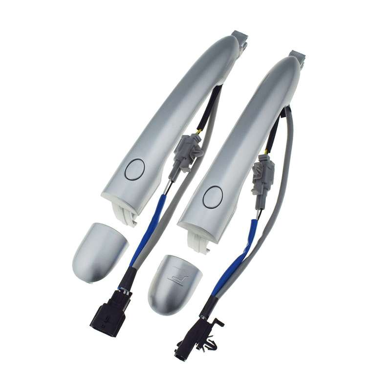 Front LH &amp; RH Exterior Silver Door Handle w/ Inductance For Renault Koleos 09-18