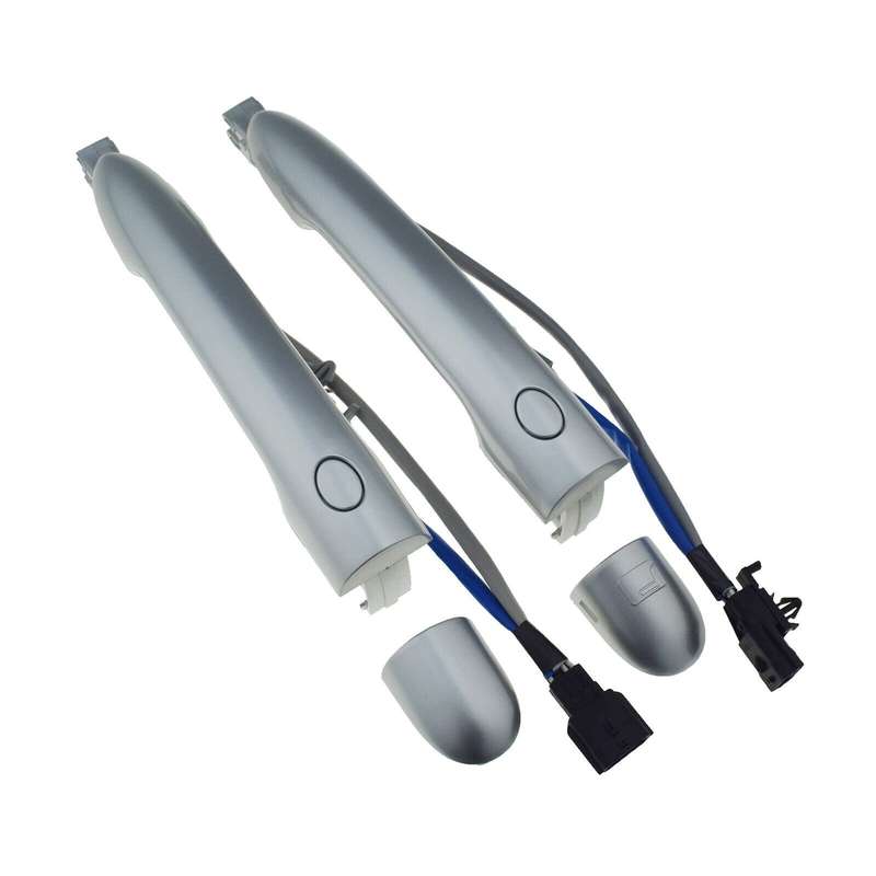Front LH &amp; RH Exterior Silver Door Handle w/ Inductance For Renault Koleos 09-18