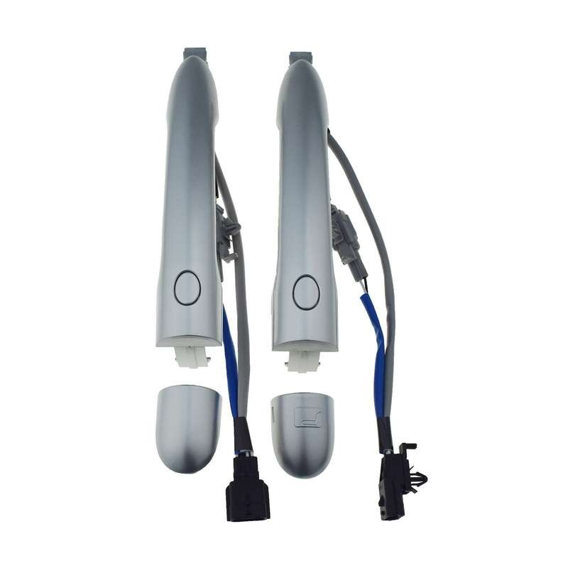 Front LH &amp; RH Exterior Silver Door Handle w/ Inductance For Renault Koleos 09-18