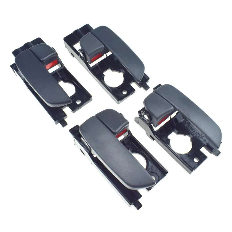 Set of 4 Interior Door Handles Gray FL FR RL RR For Hyundai Accent 2006-2011