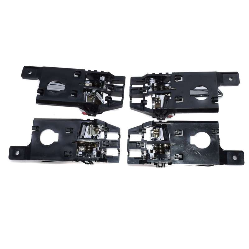 4Pcs Interior Door Handles Chrome Left &amp; Right Side For Kia Sportage 2005-2010