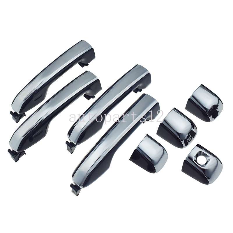Set of 4 Exterior Door Handles Chrome FL FR RL RR For Lexus GX460 2010-2021