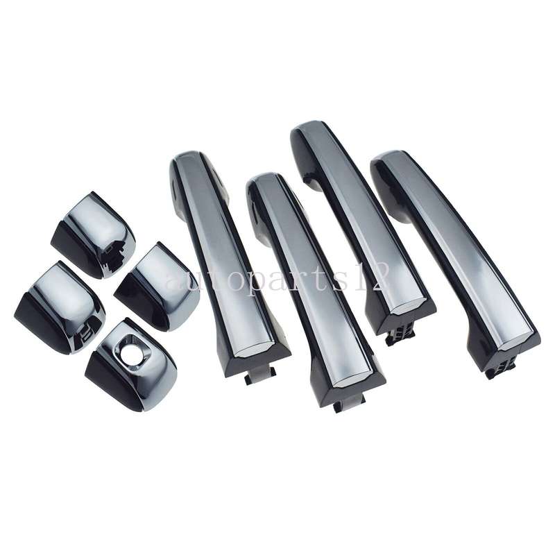 Set of 4 Exterior Door Handles Chrome FL FR RL RR For Lexus GX460 2010-2021