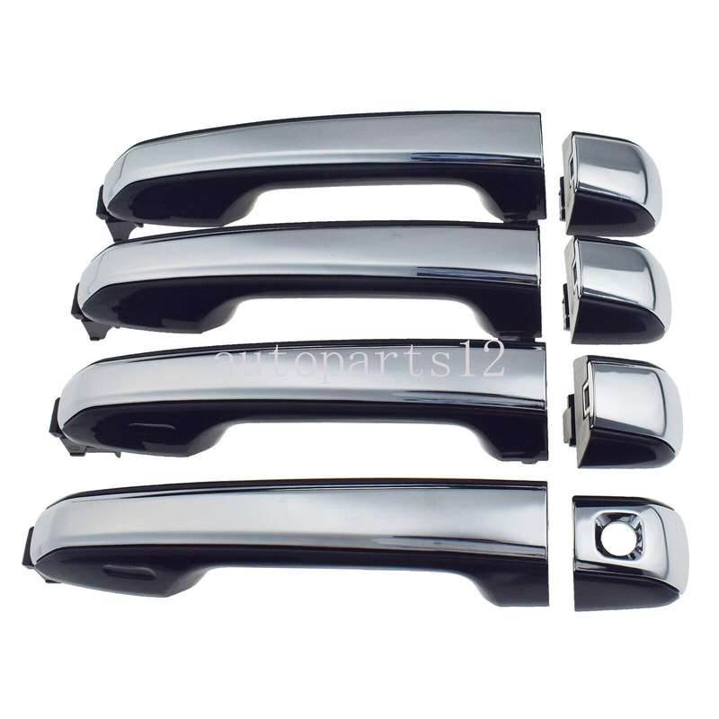 Set of 4 Exterior Door Handles Chrome FL FR RL RR For Lexus GX460 2010-2021